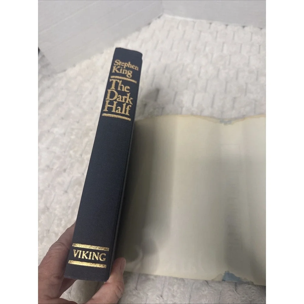 Stephen King-The Dark Half Hardcover Book 1989  First Edition First Printing DJ